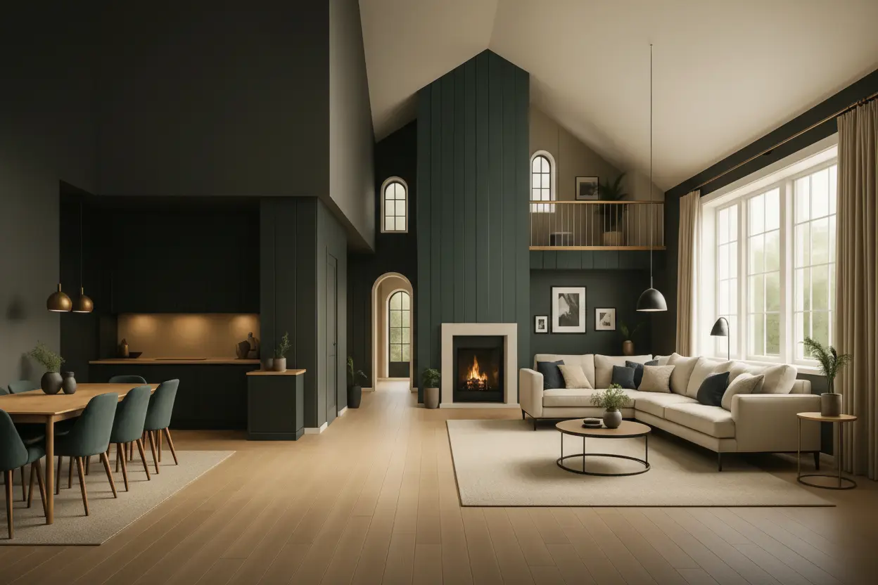 Light-filled modern extension interior