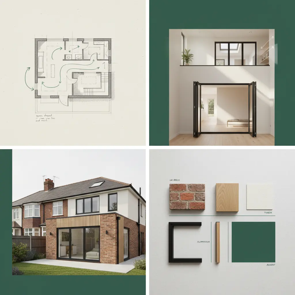 Modern home design concept